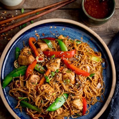 L. Chicken Lo Mein or Spaghetti Lo Mein.