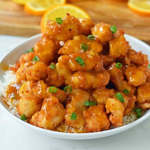 L. Orange Chicken.