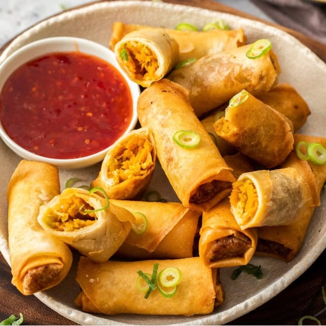 01. Vegetable Spring Rolls (4).