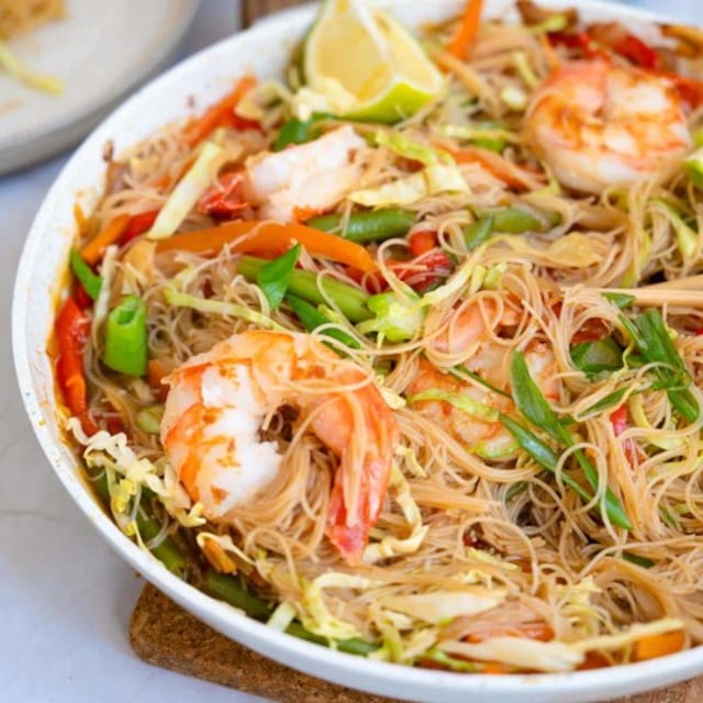F51. Pancit Guisado (Chicken & Shrimp) single order.