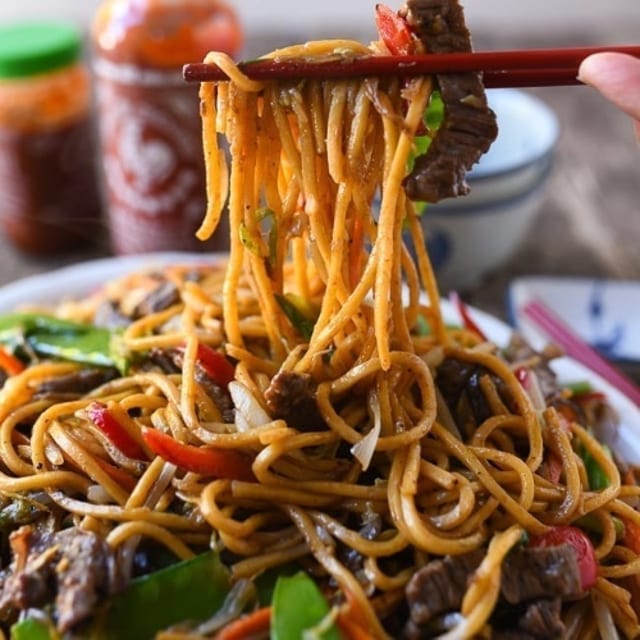 172. Beef Lo Mien.