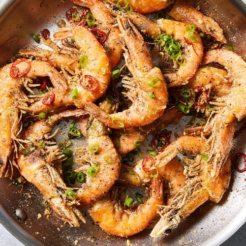 83. Spicy Salt & Pepper Shrimp 🌶️.